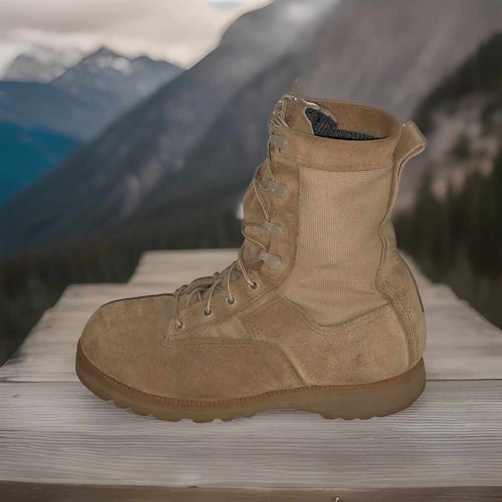 Belleville Goretex Mens Size 6.5 W Tan Desert Combat Boots Made USA